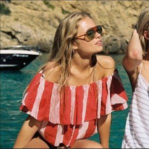 Faithfull The Brand Salerno Off-the-Shoulder Top